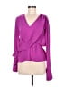 Atlein Collective 100% Polyester Purple Long Sleeve Blouse Size 6 - photo 1