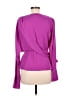 Atlein Collective 100% Polyester Purple Long Sleeve Blouse Size 6 - photo 2