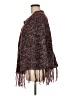 Frazzle Burgundy Poncho One size - photo 5