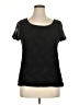 G Collection Black Short Sleeve Top Size 1X - photo 1