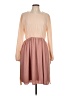 Haptics 100% Polyester Color Block Tan Casual Dress Size L - photo 1