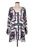 Lovers + Friends 100% Polyester Floral Graphic Multi Color Purple 3/4 Sleeve Blouse Size M - photo 1