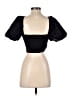 Zara Black Short Sleeve Top Size S - photo 2