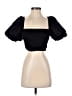Zara Black Short Sleeve Top Size S - photo 1
