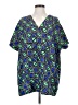 Cassandra 100% Polyester Blue Short Sleeve Blouse Size EU 32 / US 2 - photo 1