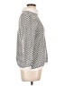 Karen Scott 100% Cotton Polka Dots White Pullover Sweater Size L - photo 4