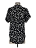 The Limited Polka Dots Black Short Sleeve Blouse Size S - photo 2