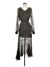 Just Polka Dots Gray Cocktail Dress Size XS - photo 1