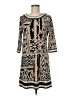 BCBGMAXAZRIA Print Tan Casual Dress Size M - photo 1
