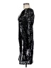 Renvy 100% Polyurethane Silver Cocktail Dress Size M - photo 5