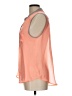 About A Girl 100% Polyester Orange Sleeveless Blouse Size L - photo 5