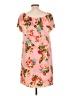 Assorted Brands 100% Polyester Floral Pink Casual Dress Size L - photo 2