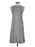 Gap Solid Gray Casual Dress Size S - photo 2