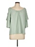 Shein 100% Polyester Green 3/4 Sleeve Blouse Size 12 - photo 1