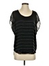 Joie 100% Silk Black Short Sleeve Top Size S - photo 1