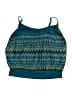 Contours by Coco Reef 100% Polyester Chevron-herringbone Teal Swimsuit Top Size 38C/D - photo 2