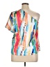 Unbranded Orange Short Sleeve Blouse Size XL - photo 2