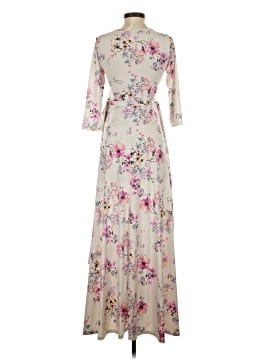 chinese dress ladies Casual Pink Split Hem Loose Maxi Shirt Dress