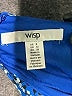 Wisp Animal Print Blue Jumpsuit Size 8 - photo 4