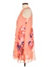 Calvin Klein 100% Polyester Floral Orange Casual Dress Size 6 - photo 5