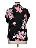 Torrid 100% Rayon Floral Black Short Sleeve Blouse Size 1X Plus (1) - photo 2