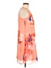 Calvin Klein 100% Polyester Floral Orange Casual Dress Size 6 - photo 4