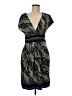 BCBGMAXAZRIA Print Blue Cocktail Dress Size M - photo 1