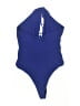 Zara 100% Polyester Blue Bodysuit Size L - photo 2