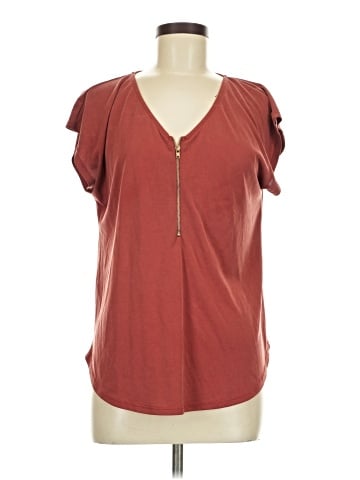 Green Envelope Short Sleeve Top (view 1)