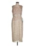 Mac Duggal 100% Polyester Tweed Tan Cocktail Dress Size 10 - photo 1