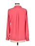 Ann Taylor LOFT 100% Polyester Solid Pink Long Sleeve Blouse Size M - photo 2