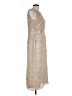 Mac Duggal 100% Polyester Tweed Tan Cocktail Dress Size 10 - photo 4