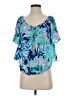 Lilly Pulitzer 100% Rayon Blue Short Sleeve Blouse Size S - photo 1
