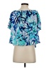 Lilly Pulitzer 100% Rayon Blue Short Sleeve Blouse Size S - photo 2