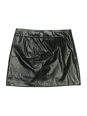 Versona Faux Leather Skirt (view 2)