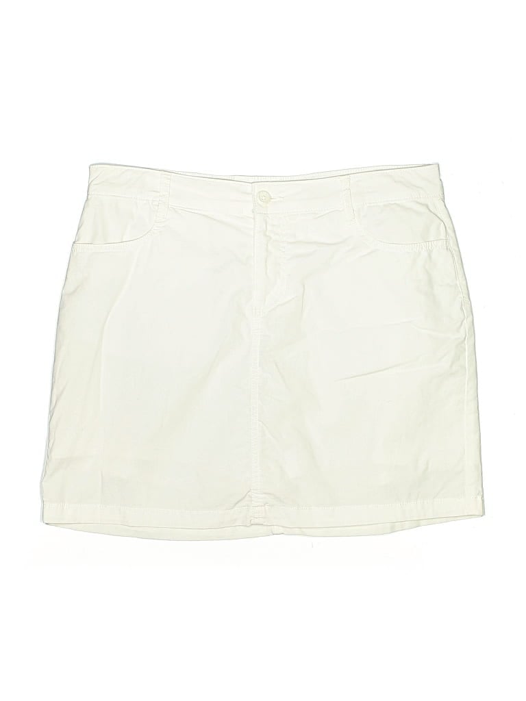 Pre-owned St. John's Bay Casual Skirt In White