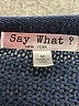 Say What? 100% Cotton Blue Sweater Vest Size M - photo 7