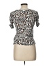 Joe's Jeans Animal Print Silver Short Sleeve Top Size L - photo 2