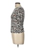 Joe's Jeans Animal Print Silver Short Sleeve Top Size L - photo 5