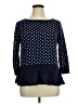 Chaps 100% Cotton Polka Dots Blue Pullover Sweater Size XL - photo 1