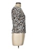 Joe's Jeans Animal Print Silver Short Sleeve Top Size L - photo 4