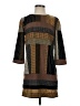 Bar III 100% Polyester Graphic Brown Casual Dress Size XS - photo 1