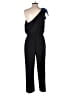 Amanda Uprichard 100% Polyester Color Block Black Jumpsuit Size L - photo 2