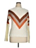 Noelle 100% Acrylic Chevron-herringbone Ivory Pullover Sweater Size XL - photo 1