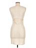Body Central Metallic Ivory Cocktail Dress Size M - photo 2
