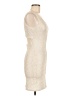 Body Central Metallic Ivory Cocktail Dress Size M - photo 4