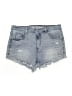 Wallflower Hearts Blue Denim Shorts Size 13 - photo 1
