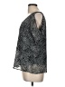 Milano 100% Polyester Black Short Sleeve Blouse Size M - photo 5