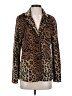 Dennis by Dennis Basso 100% Polyester Animal Print Brown Blazer Size XXS - photo 1