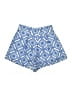 Blue Rain 100% Polyester Print Blue Shorts Size S - photo 1